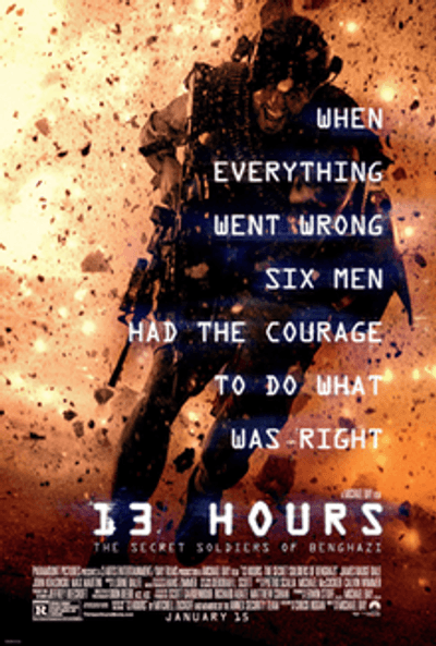 13 Hours: The Secret Soldiers of Benghazi  movie cover