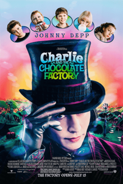 Charlie and the Chocolate Factory movie cover