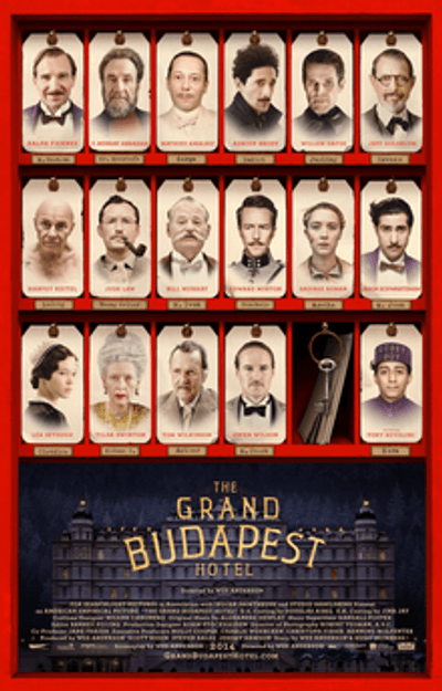 The Grand Budapest Hotel movie cover